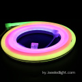 Раунд 360Degree ийкемдүү тилкелүү Neon Silicone Tube